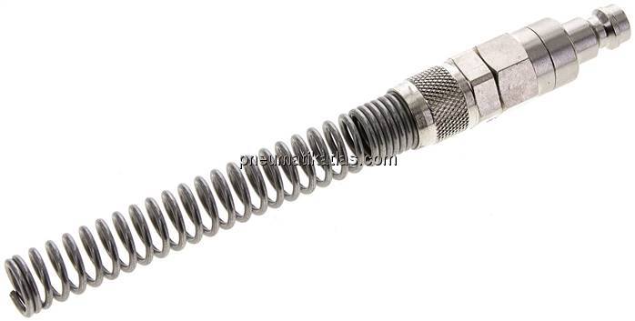 Kupplungsstecker (NW5) 8x6mm Schlauch m. Knickschutz