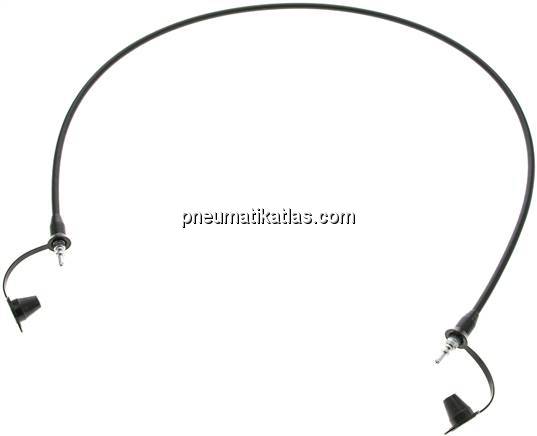 Messschlauch, 800mm, Steckanschluss - Steckanschluss