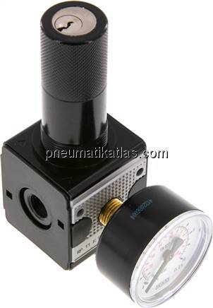 MULTIFIX Präzisionsdruckregler, abschließbar,G 1/4" 0,2 - 6bar