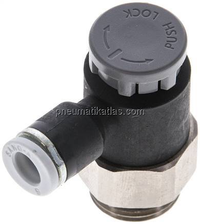 Kompakt-Drosselventil G 3/8"-6mm,zu- und abluftregelnd