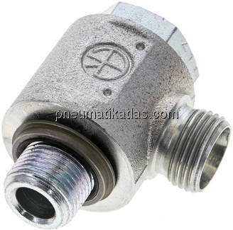 Winkel-Schwenkverschraubung G 3/8"-12 L (M18x1,5), ohne Mutter & Schneidring, St