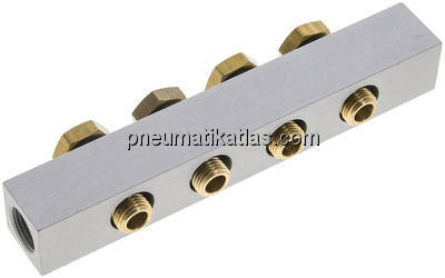 P-Leiste inkl. Hohlschrauben und Dichtungen für Ventilbaureihe M07 / P07