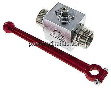 Hochdruck-Kugelhahn, Stahl, 25 S (M36x2), 0 - 400bar