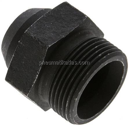 Gerade Anschweißverschraubung 25 S (M36x2), ohne Mutter & Schneidring, Stahl pho