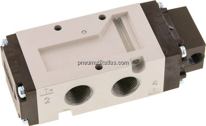 5/2-Wege Pneumatikventil, G 3/8", Federrückstellung