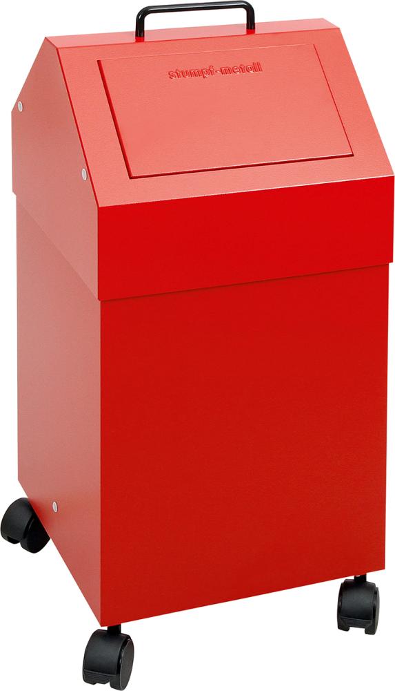 Wertstoffsammler 45 l mobil rot stumpf