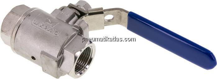 Edelstahl-Kugelhahn m. Entlüftungsbohrung G 3/4", PN 16