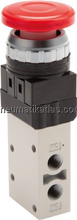 Exemplarische Darstellung: 3/2-Wege Pilztastervent