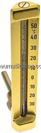 Maschinenthermometer (200mm) waagerecht/-30 bis +50°C/63mm