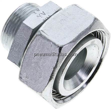 Reduziereinsatz 42 L-28 L (M36x2), ohne Mutter & Schneidring, Stahl verzinkt