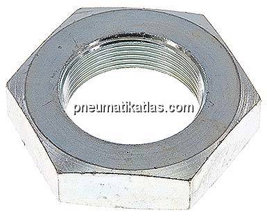 Sechskant-Gegenmutter M 42x2, Stahl verzinkt