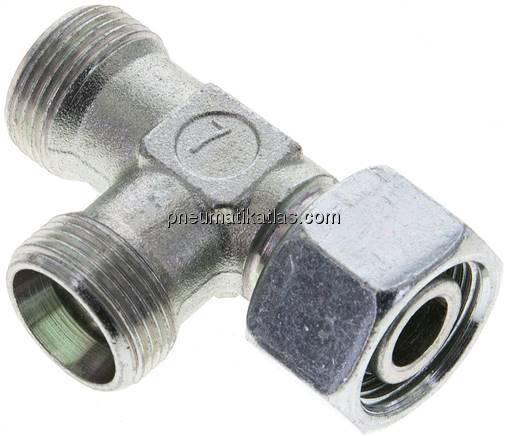 Einstellb. L-Schneidringverschraubung 15 L (M22x1,5), ohne Mutter & Schneidring,