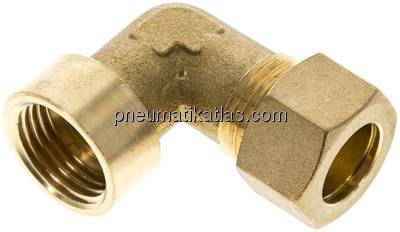 Winkel-Aufschraub-Klemmringverschr. G 1/2"-15 (M20x1,5)mm, Messing