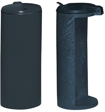 Abfallsammler 120l anth. H 900 mm KS-Deckel VAR