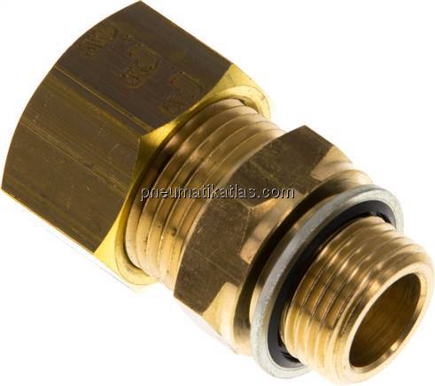 Gerade Klemmringverschraubung G 3/8"-15 (M20x1,5)mm, Messing