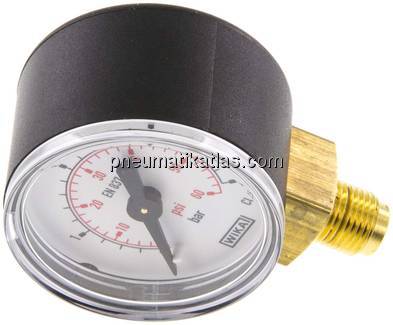 Manometer senkrecht (KU/Ms), 40mm, 0 - 4 bar, G 1/8"