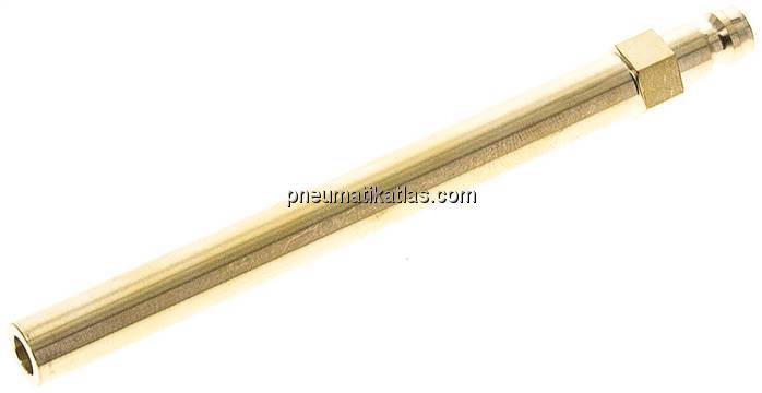 Temperierkupplungsstecker 9mm Zapfen, Rohr 10x120mm