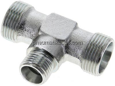 T-Schneidringverschraubung 15 L (M22x1,5)-10 L (M16x1,5)-15 L (M22x1,5), ohne Mu