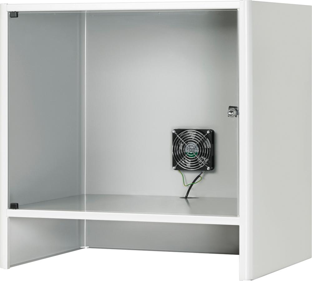 Monitorgehäuse abschließb. RAL7035/5010