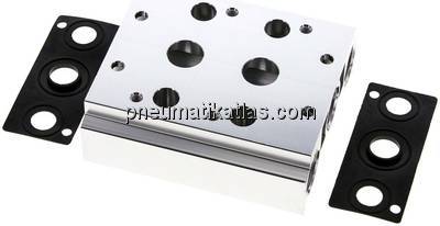 Mehrfachanschlussplatte (2-fach) für 5/2-Wege & 5/3-Wege Ventile
