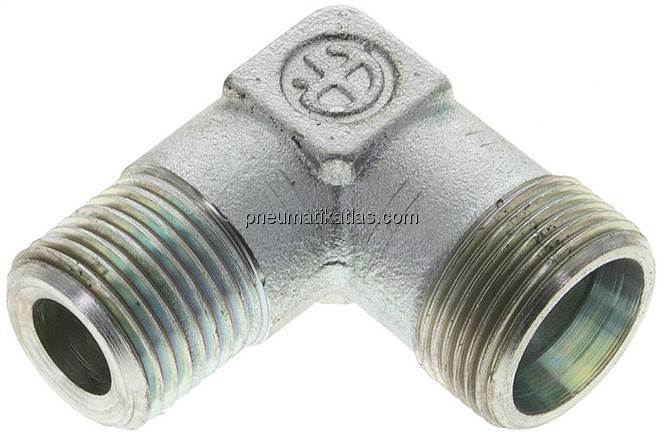 Winkel-Schneidringverschraub. NPT 1/2"-16 S (M24x1,5), ohne Mutter & Schneidring