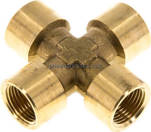 Kreuzstück G 3/8" (IG), Messing