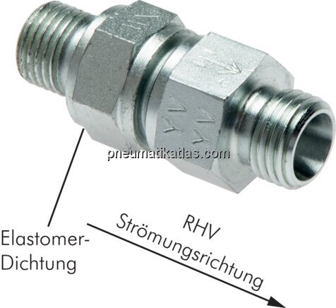 Exemplarische Darstellung: Rückschlagventil ohne M