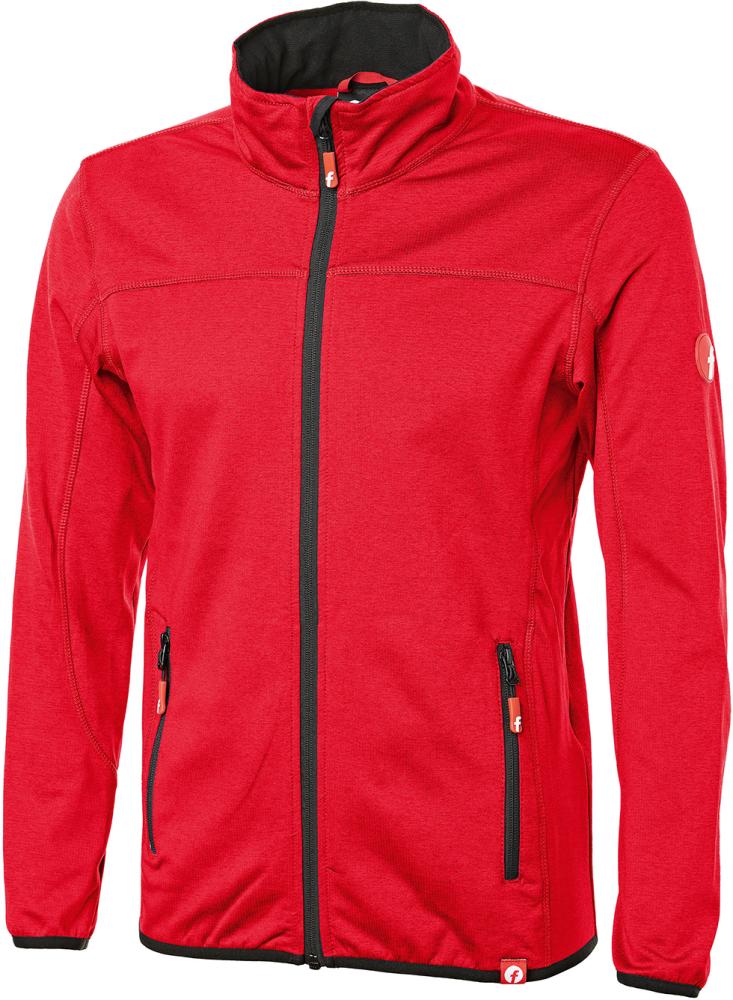 Tech-Fleecejacke rot/schwarz meliert Gr. 4XL Fortis Elements