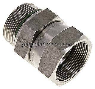 Einstellb. Einschraubverschr. UN 1-7/8"-12(IG)-G 1-1/2"(AG)