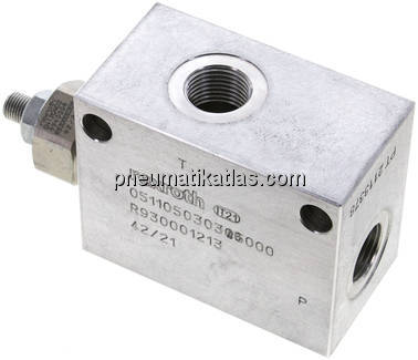 Druckbegrenzungsventil 2x G 1/2", 35 - 350 bar, max. 150 l/min