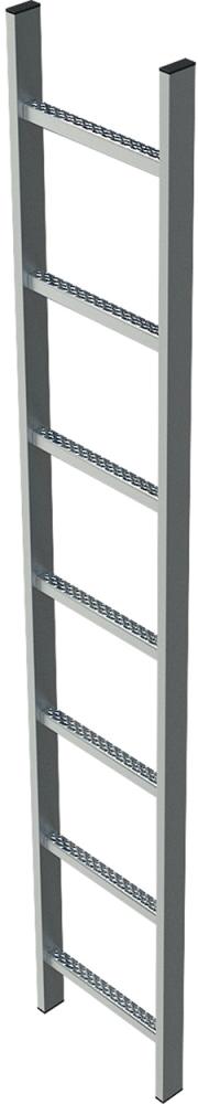 Schachtleiter Edelstahl 12 Sprossen LW400 mm ZARGES