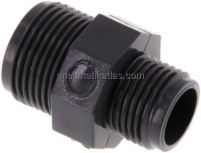 Doppelnippel G 3/4"-G 1/2", PVC-U