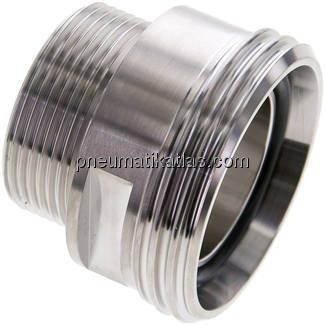 Gewindestutzen (Milchgewinde) Rd 65x1/6"-G 1-1/2", 1.4404