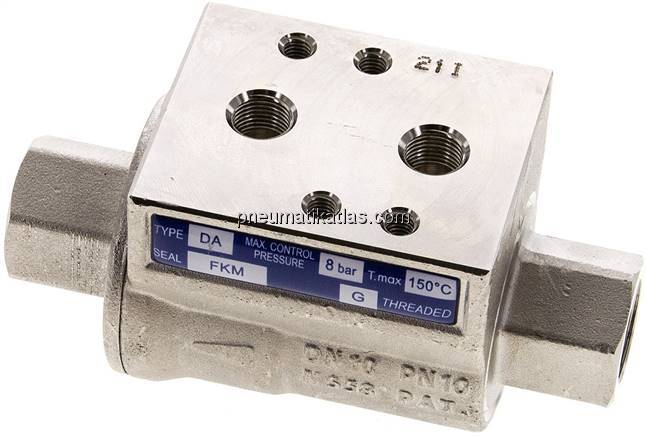 VIP-Sperrventil, doppeltwirkend, FKM-Dichtung, G 3/8", Messing