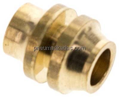 Reduziereinsatz f. Klemmringverschraub. 6mm-4 (M8x1)mm, Messing