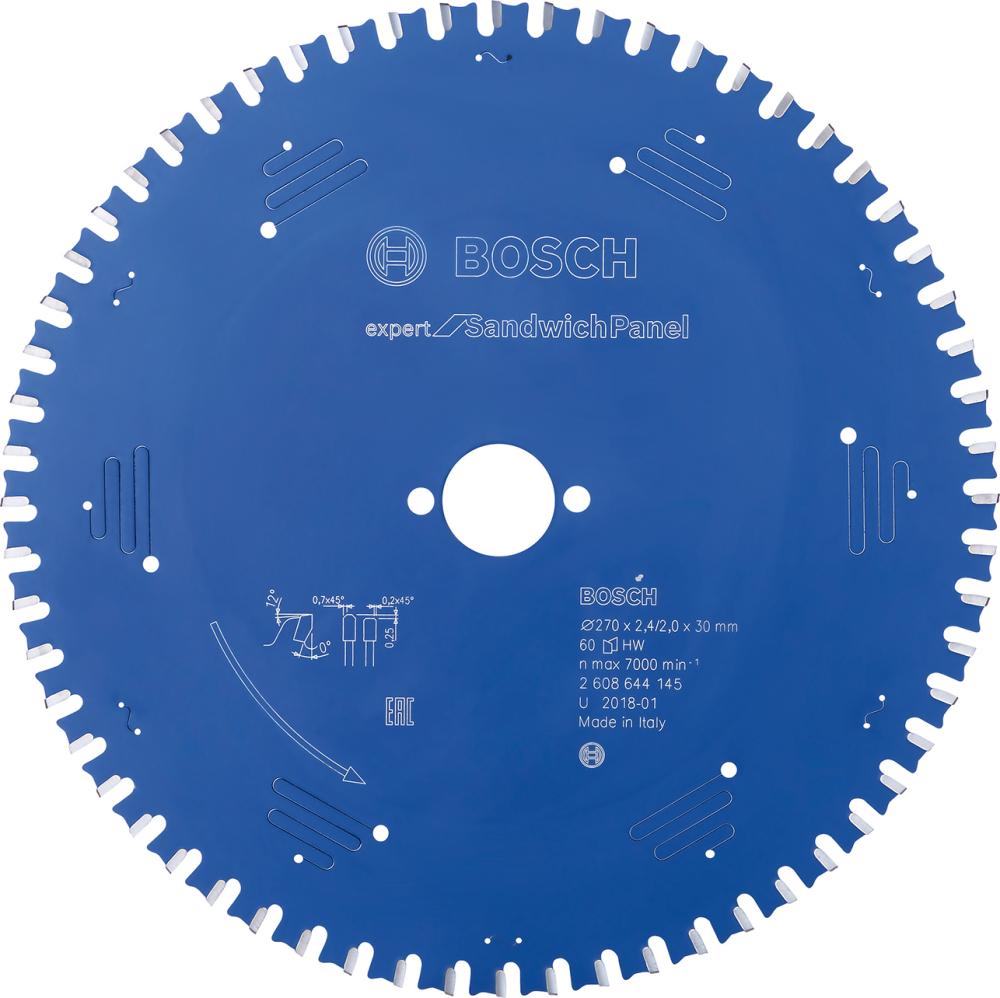 HM-Kreissägeblatt 270x2,4/2x30 60Z Bosch VE à 1 Stück Expert for Sandwich Panel