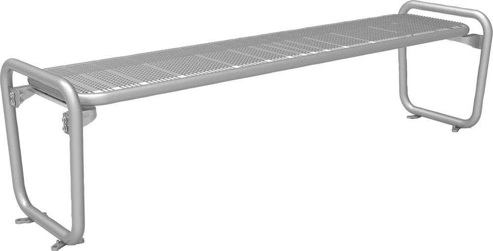 Parkbank PAMPLONA Drahtgitter RAL 9006 B1896xT515xH531 mm ohne Lehnen