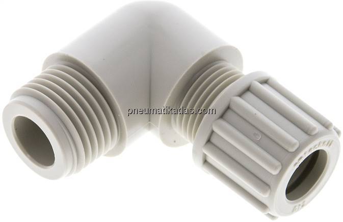Winkel-Verschraubung G 1/2"-12x9mm, Polypropylen