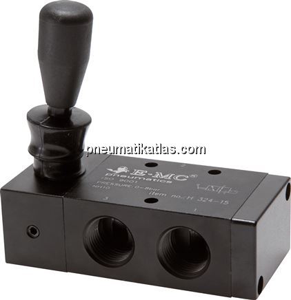 Exemplarische Darstellung: 3/2-Wege Handhebelventi