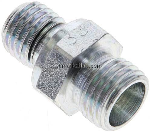 Gerade Schneidringverschr. M 12x1,5-8 L (M14x1,5), ohne Mutter & Schneidring, St