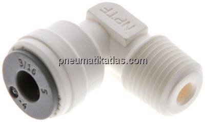 Winkel-Steckanschluss NPT 1/8"-3/16" (4,76 mm), IQS-LE (EPDM-Dichtung)