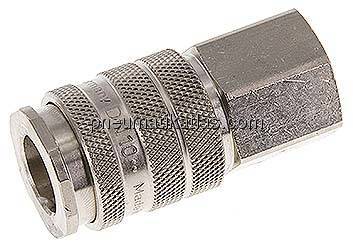 Kupplungsdose (NW10) G 3/8"(IG), Messing vernickelt