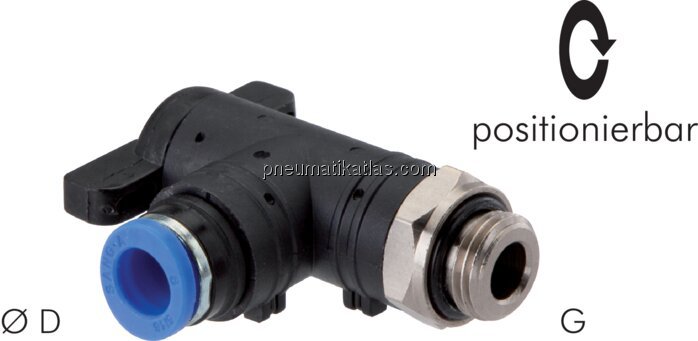 Exemplarische Darstellung: Winkel-Absperrhahn mit 