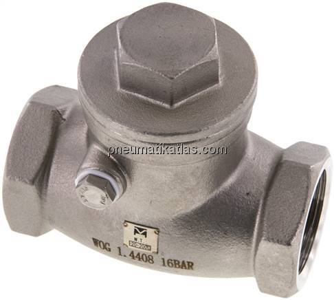 Edelstahl-Rückschlagklappe G 1", PN 16
