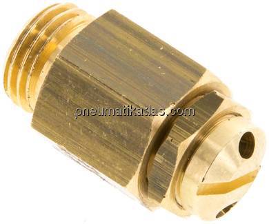 Mini-Sicherheitsventil G 1/4", 1 - 4 bar, Messing