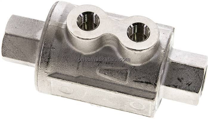 VIP-Sperrventil, Feder-öffnend, FKM-Dichtung, G 3/8", Messing