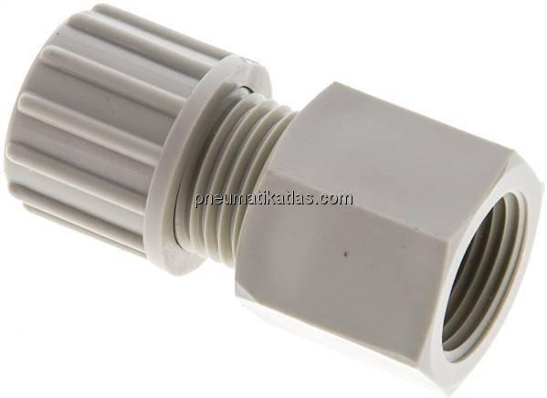 Aufschraub-Verschraubung G 3/8"-10x8mm, Polypropylen