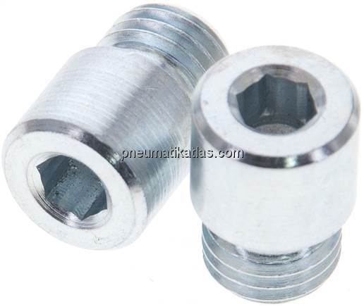 Gewindebolzen f. Rundzylinder, Ø 50 mm (2 Stück)