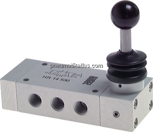 Exemplarische Darstellung: 5/3-Wege Handhebelventi