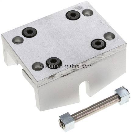 Pendelbrücke (schmal) f. 63mm kolbenstangenlosen Zylinder